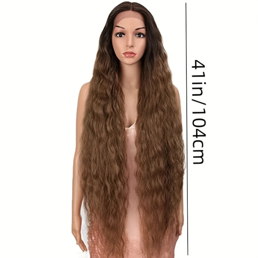 Lace Front Super Long Wavy Wig Middle