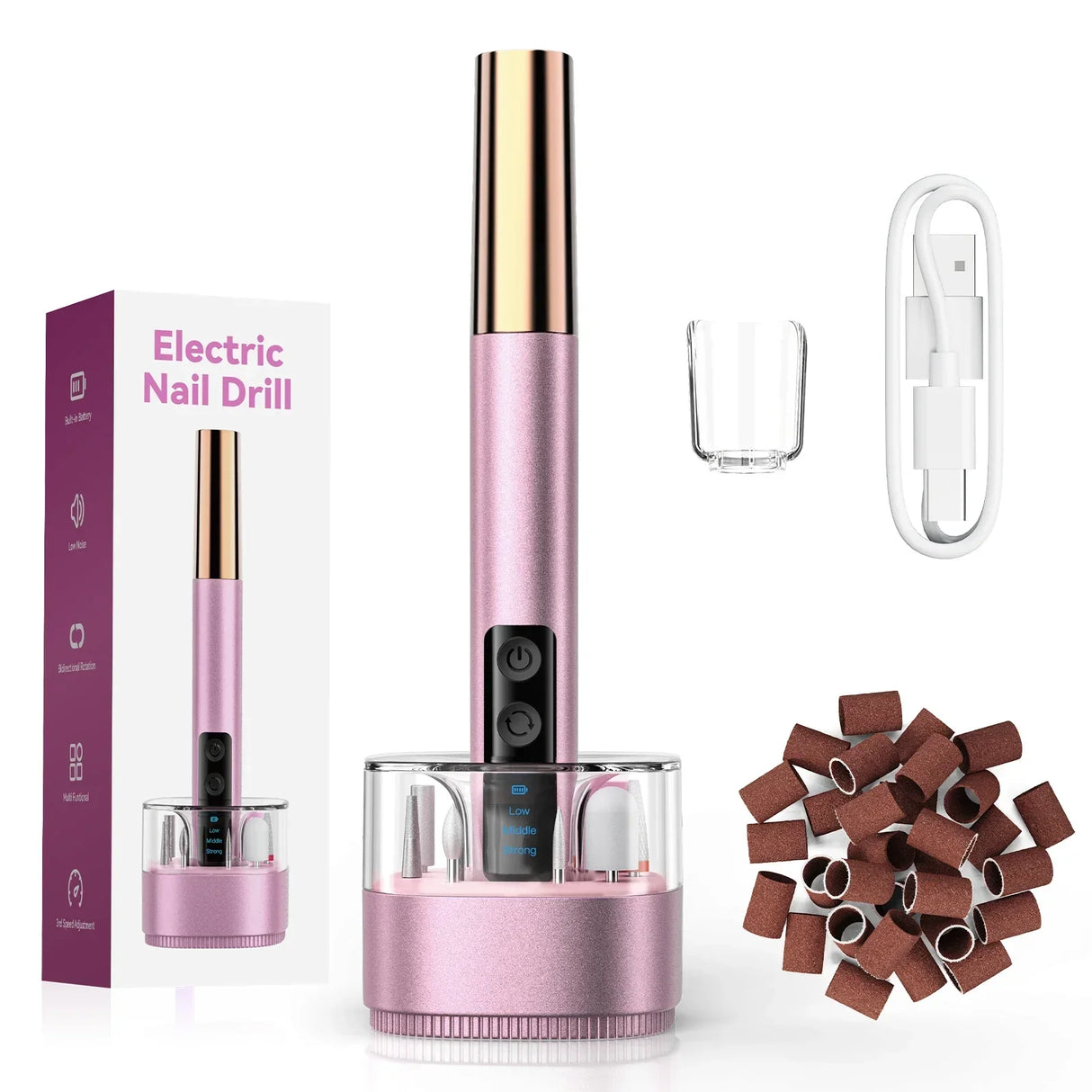 New Rechargeable Nail Drill Machine With Large Hd
