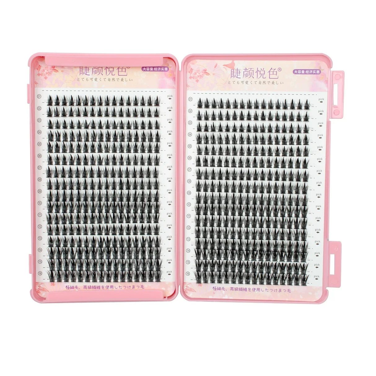 Fake Eyelashes Clusters Individual Lashes Mixed Length