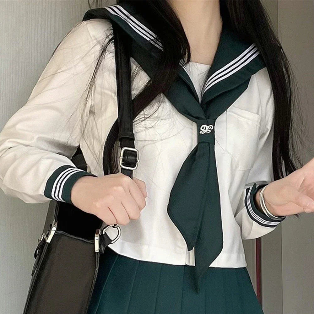 Japanese School Girl Uniform Xs- Jk Green Sailor