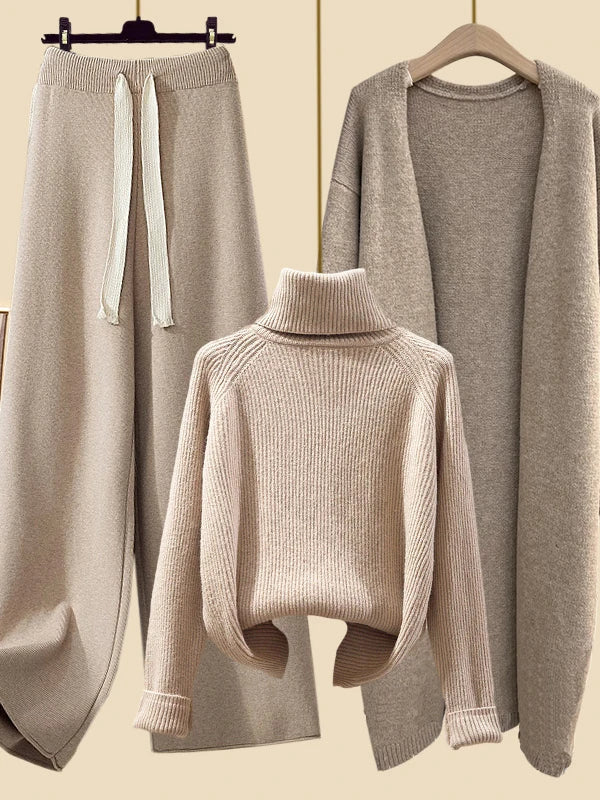 Autumn Winter Warm Knitwear Sets For Women Outfits