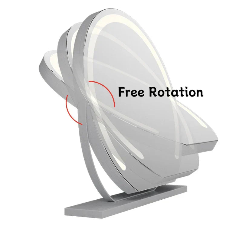 LED Round Vanity Mirror with 10X Magnification