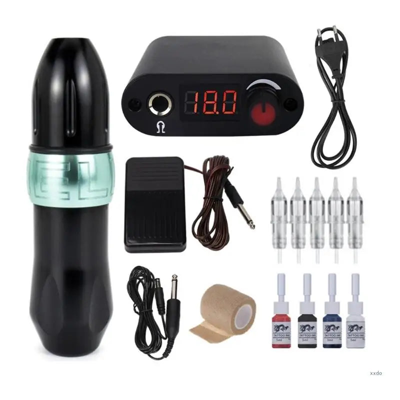 Tattoos Machine Kit Digital Screen Tattoos Power Supply