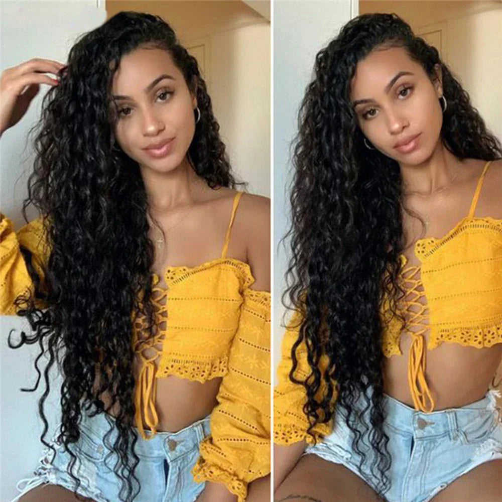 Density X Transparent Lace Front Wig Peruvian Water