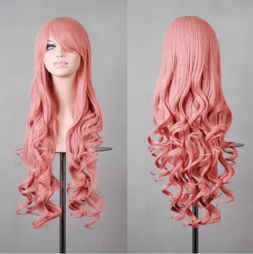 Lady Long Curly Wigs Fashion Cosplay Costume Hair