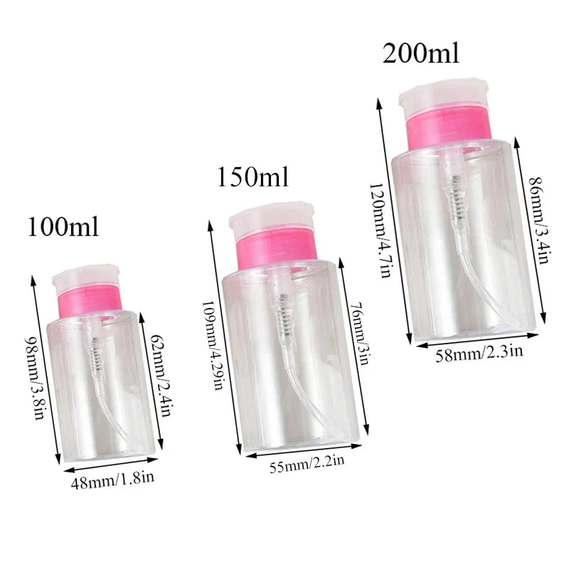 Press Pumping Bottle Refillable Dispenser Bottles Multi-Use Empty