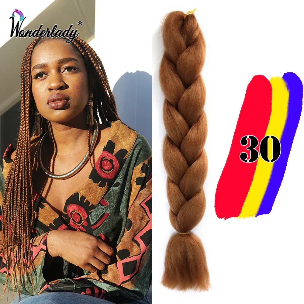 Wonderlady Color Long Colored Braiding Hair Jumbo Braids