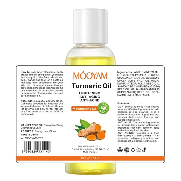 Turmeric Oil Face Whitening Lightening Acne Dark Patches