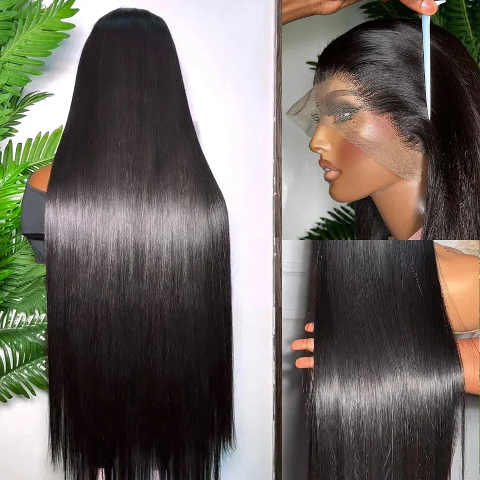 Hd Transparent Straight Lace Front Wigs