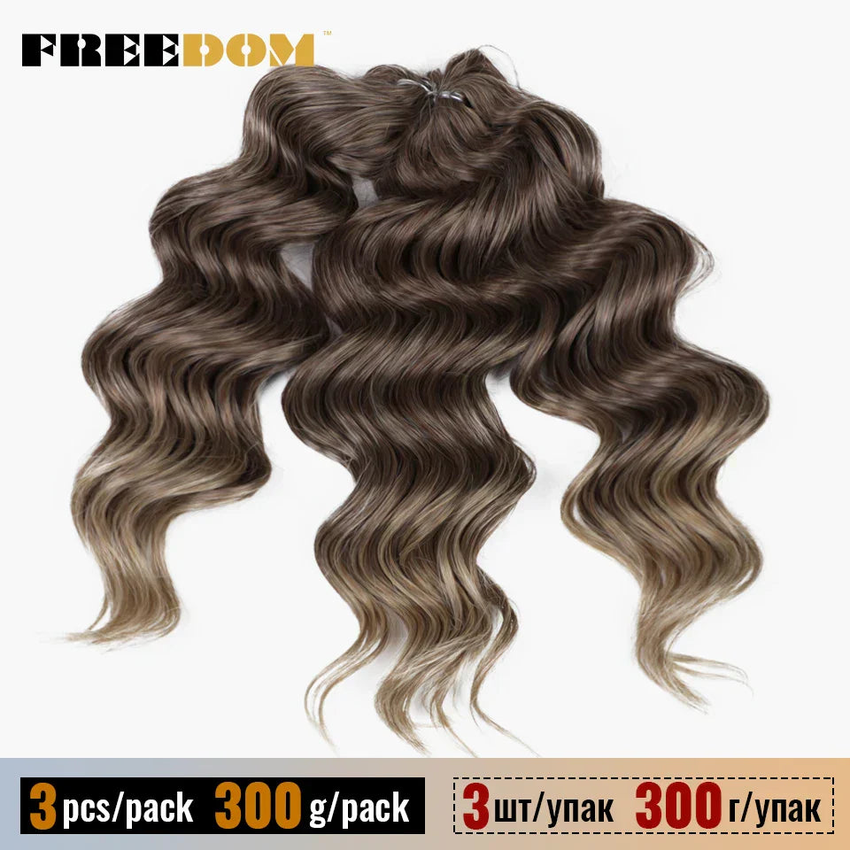 Freedom Deep Wavy Twist Crochet Hair Synthetic Curly
