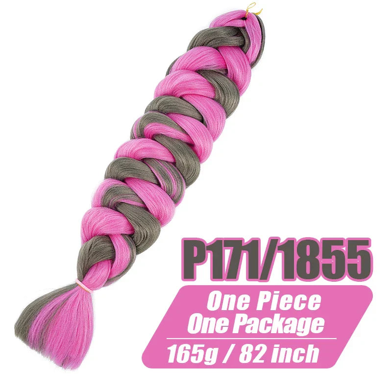 Wigundle Jumbo Braids Crochet Hair Extensions Synthetic Braiding