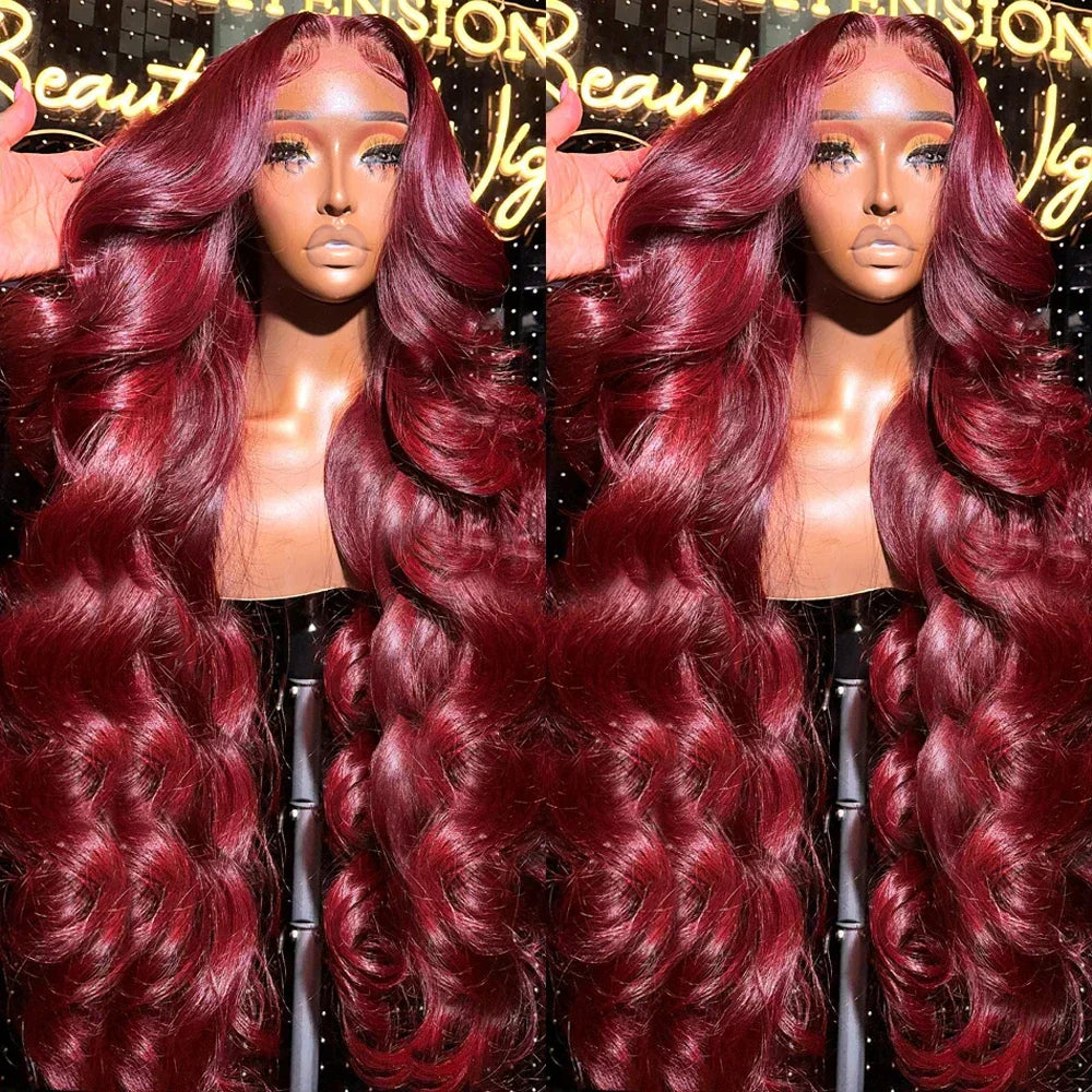 Body Wave Burgundy X Hd Lace Frontal