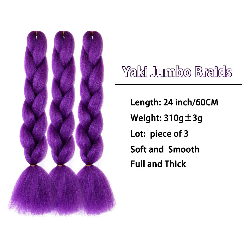 Jumbo Braids Hair Extension Inches Pcs/Lot Synthetic Yaki