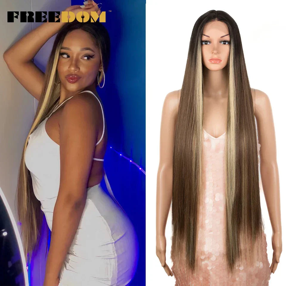 Freedom Synthetic Lace Front Wigs For Women Super