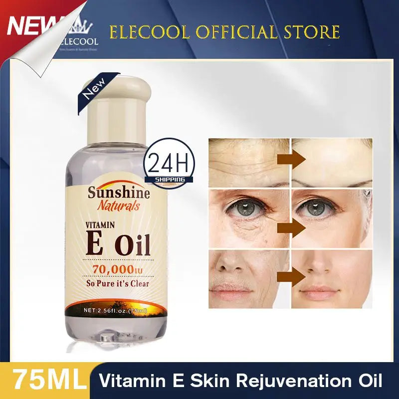 Vitamin E Oil Organic Moisturizing Anti-Wrinkle Pure Revitalizing