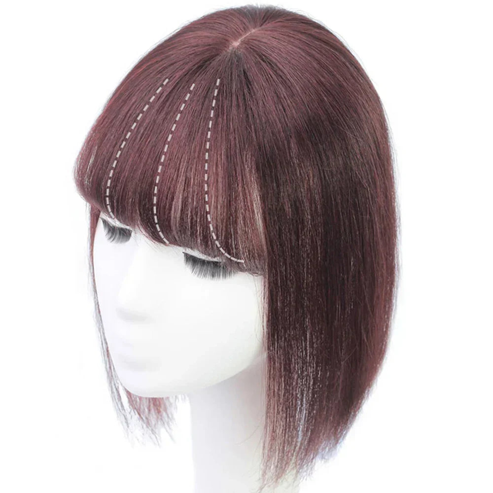 Synthetic Hair Fake Fringe Clip In Bang Cover