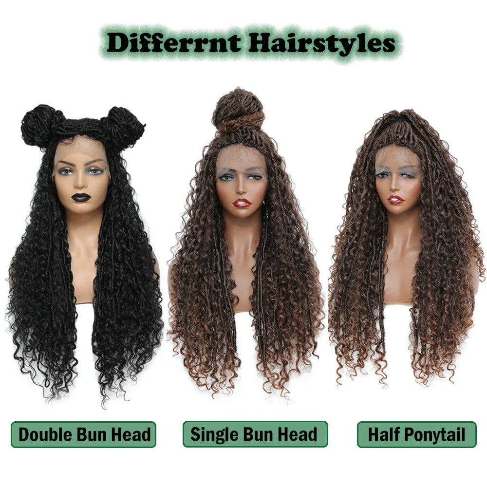 Tress Braided Wigs Lace Front Wig For Black