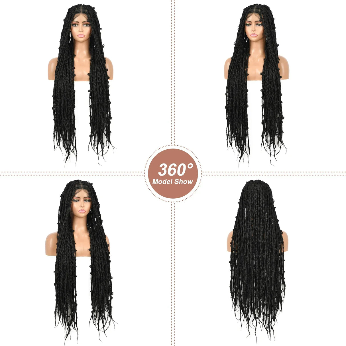 Kalyss Square Knotless Butterfly Box Braided Wigs