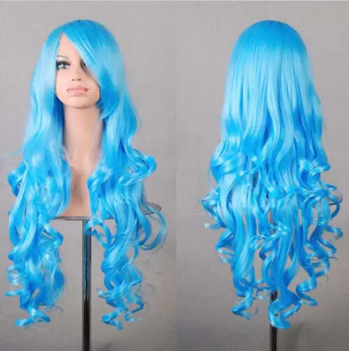 Lady Long Curly Wigs Fashion Cosplay Costume Hair