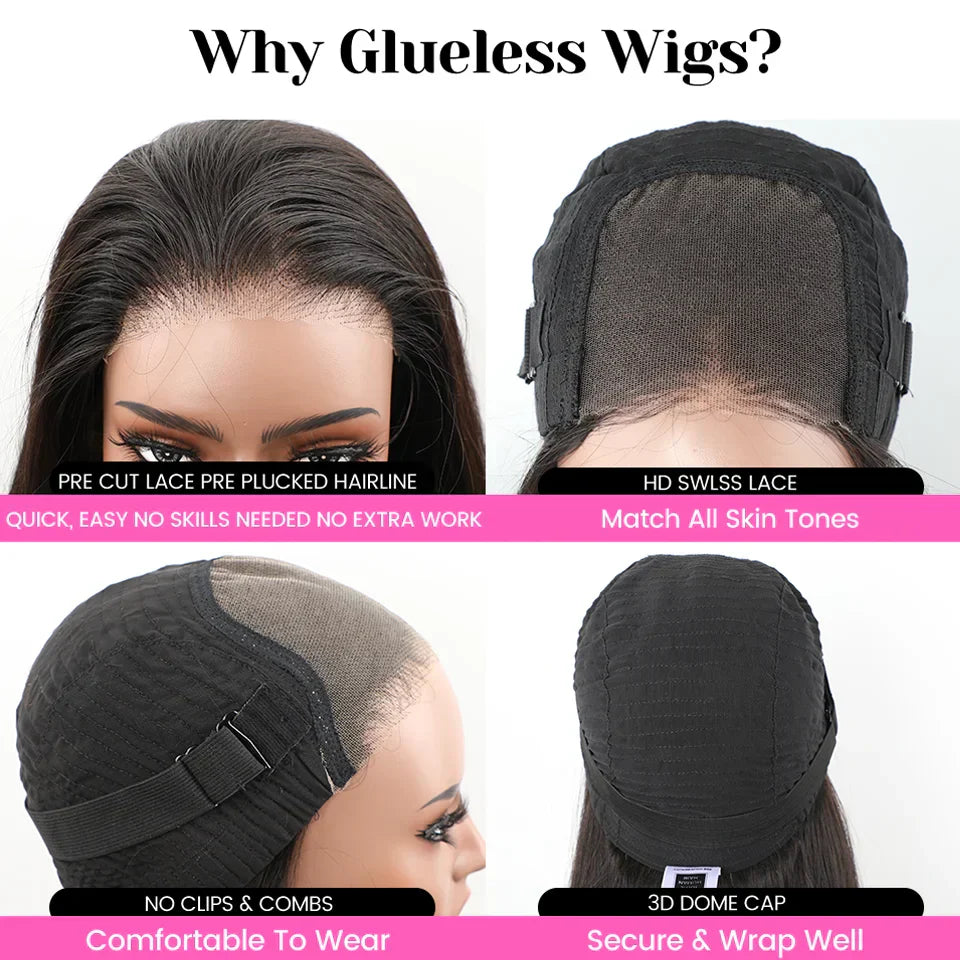 Isee Hair # Glueless Straight Wig Wear