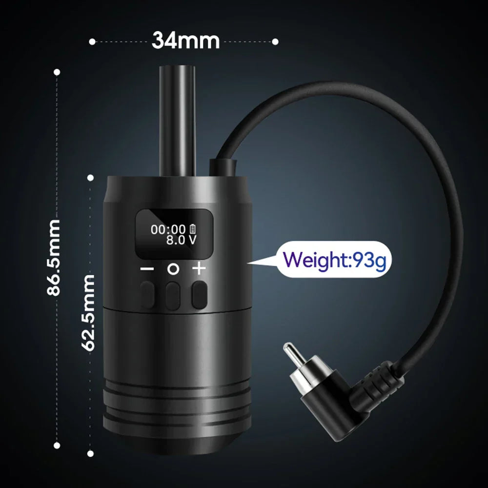 Wireless Tattoo Battery Grip Power Rca Interface