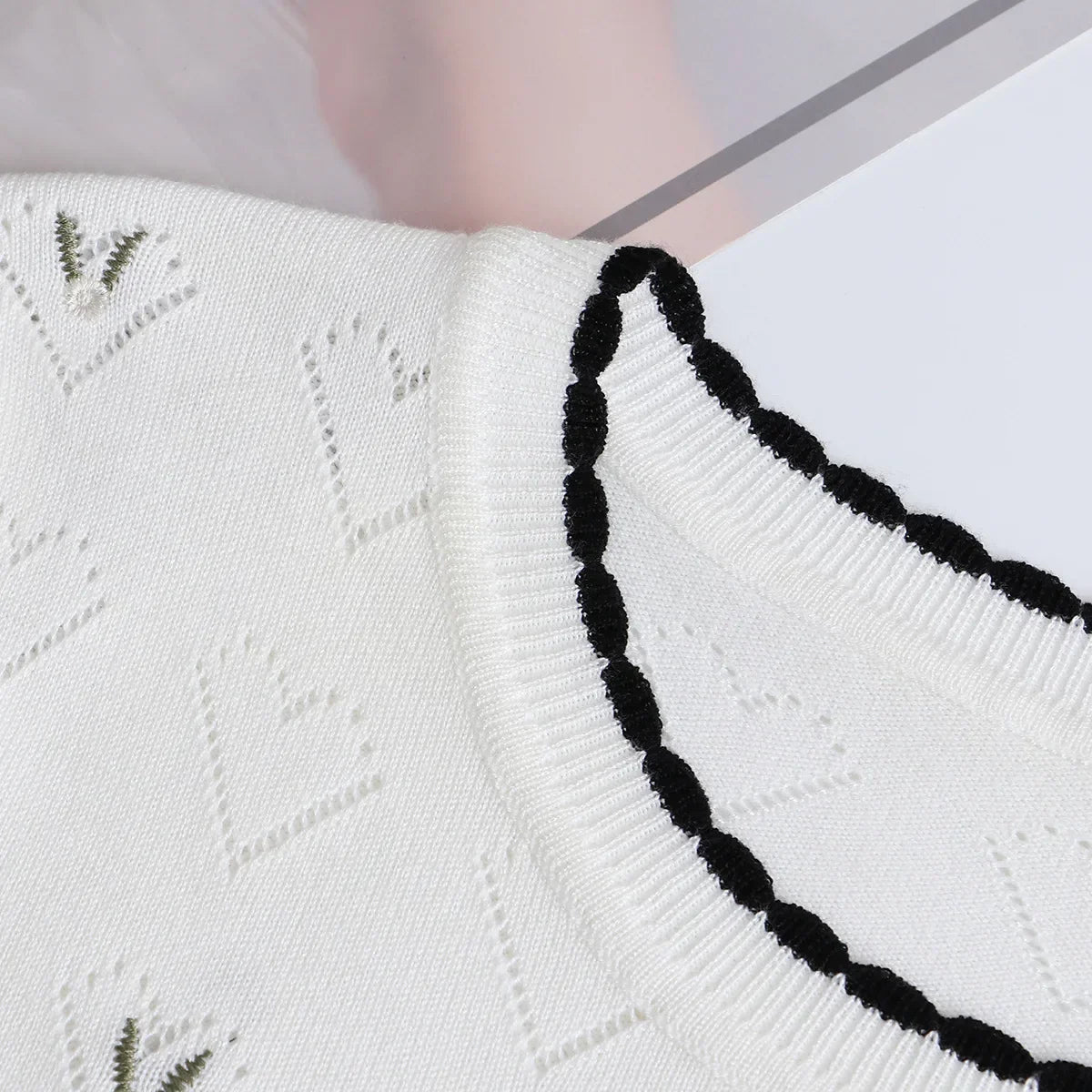 Autumn Sweater Women Clothing Slim High Strecth Floral