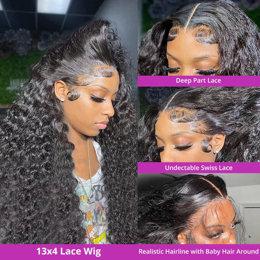Water Wave Lace Front Wig 5X5 Glueless Wig