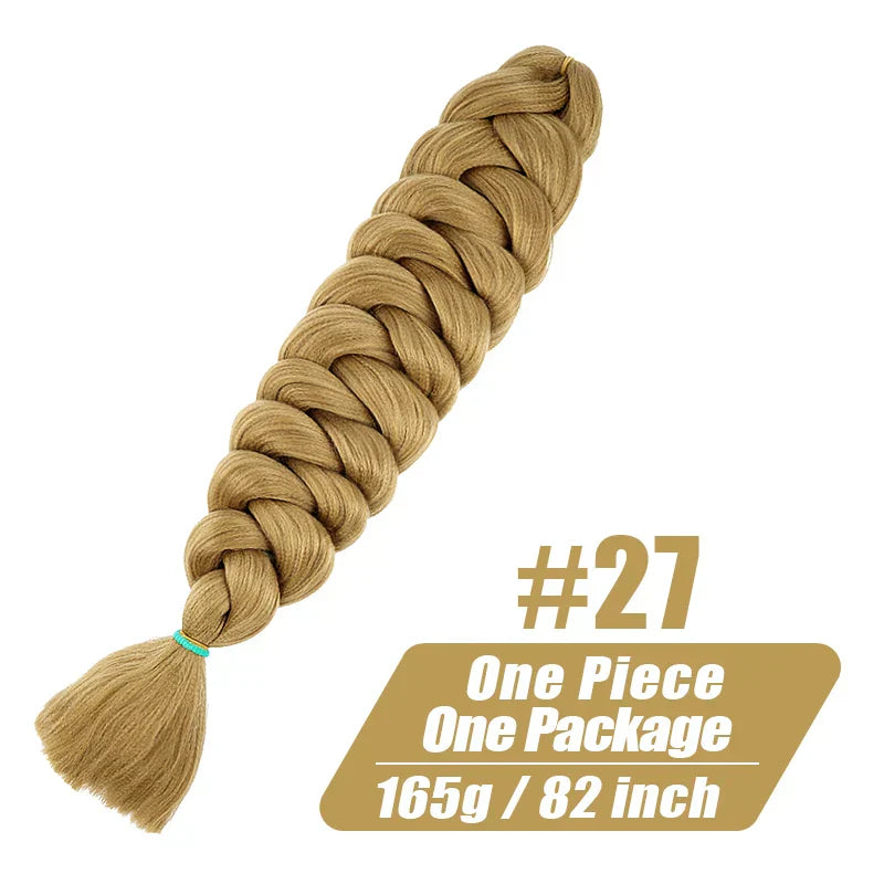 Wigundle Jumbo Braids Crochet Hair Extensions Synthetic Braiding