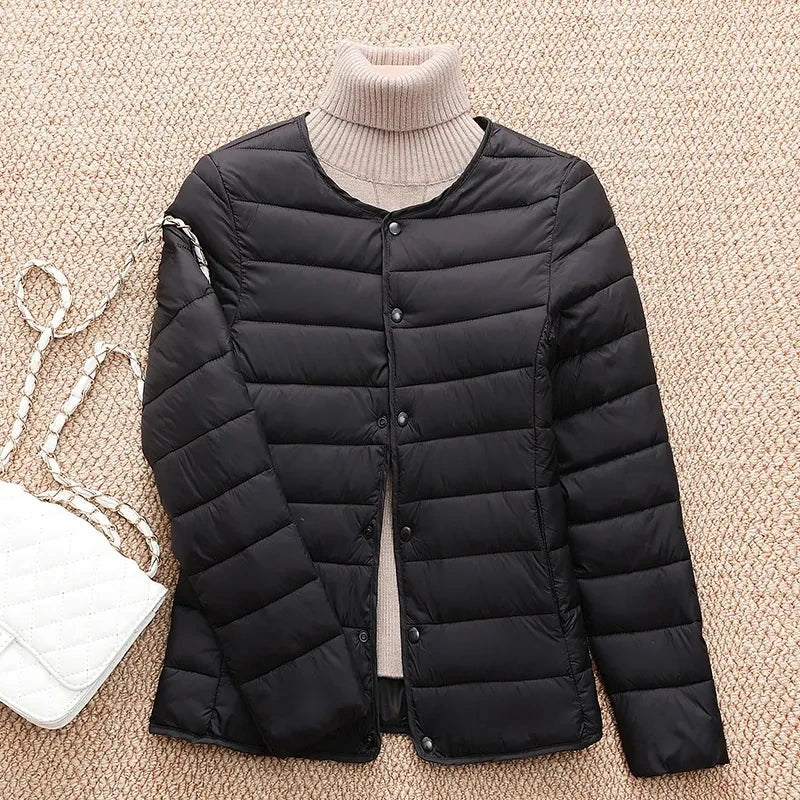 New Women Cotton Jacket Autumn Winter Ultra Light