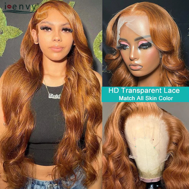 Ginger Blonde Lace Front Wigs Pre Pluck