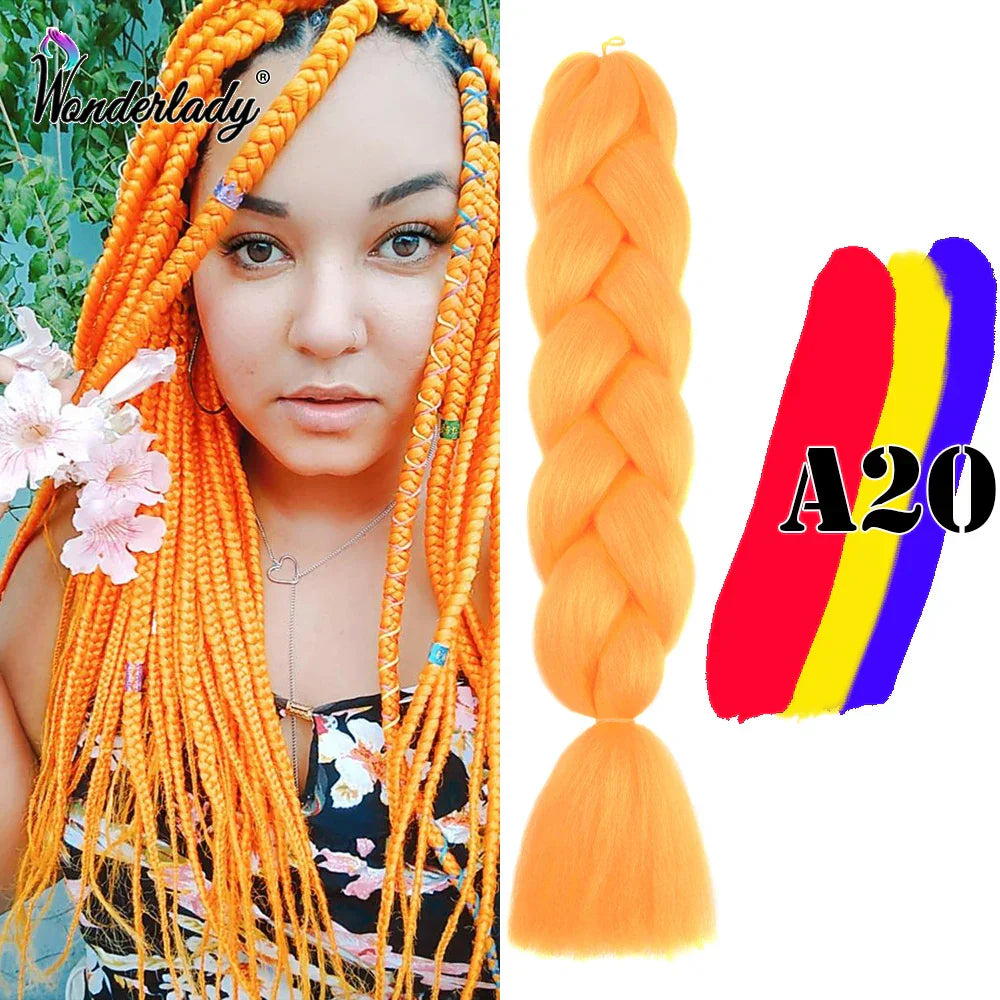 Wonderlady Color Long Colored Braiding Hair Jumbo Braids