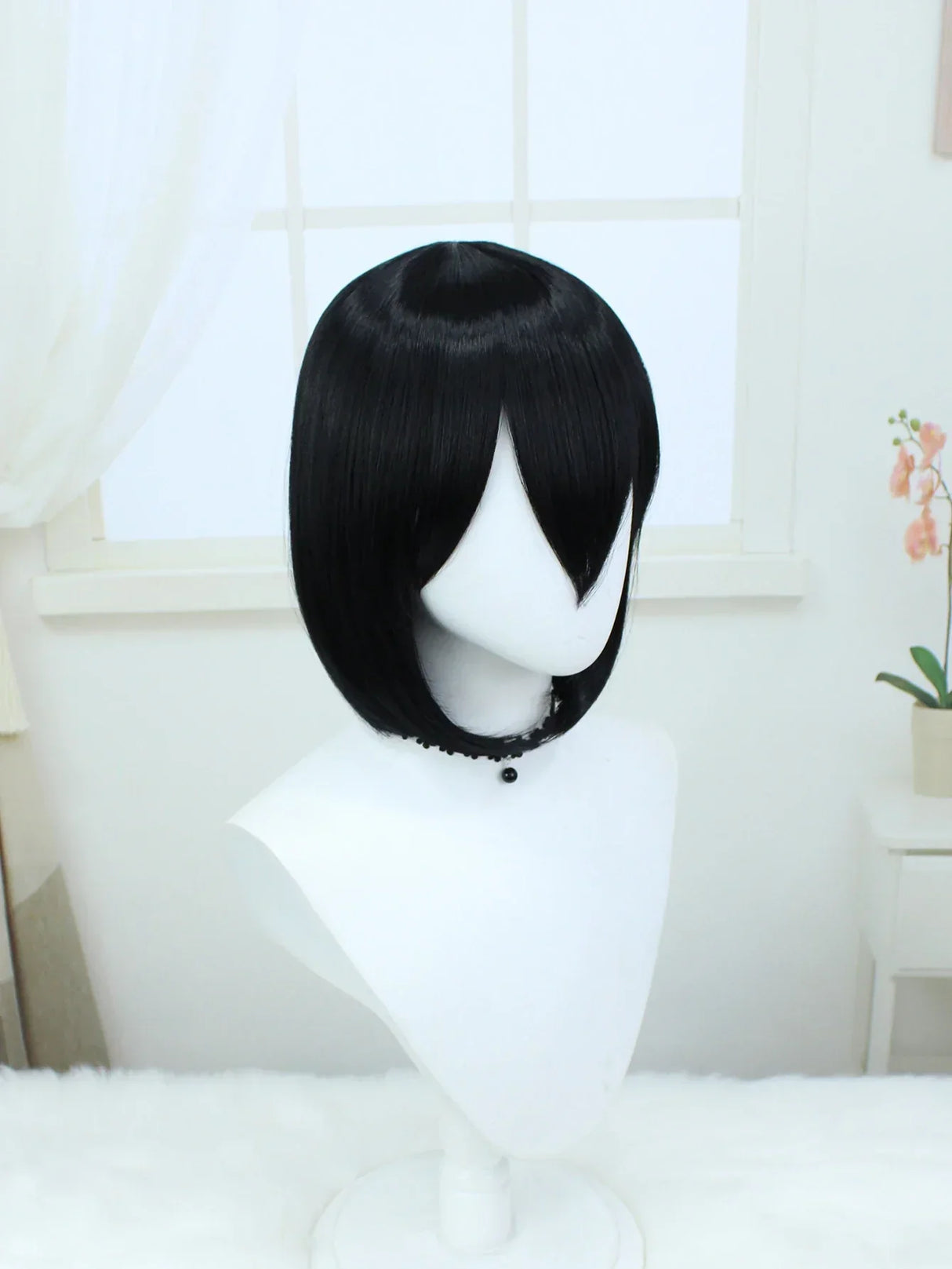 Short Inches Straight Synthetic Wig For Cosplay