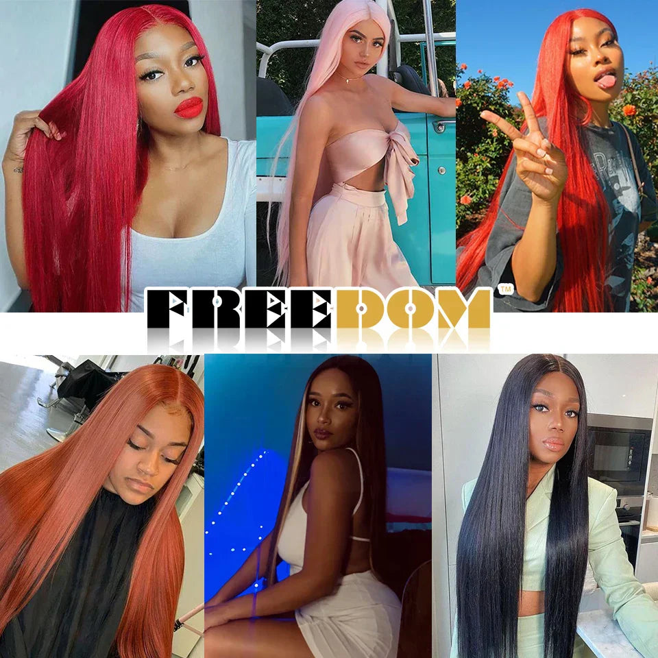 Freedom Synthetic Lace Frontal Wig For Women Long