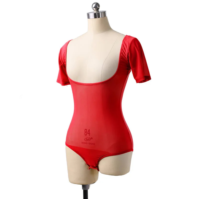 Long Sleeve Bodycon Gauze Top Sheer Pure Mesh