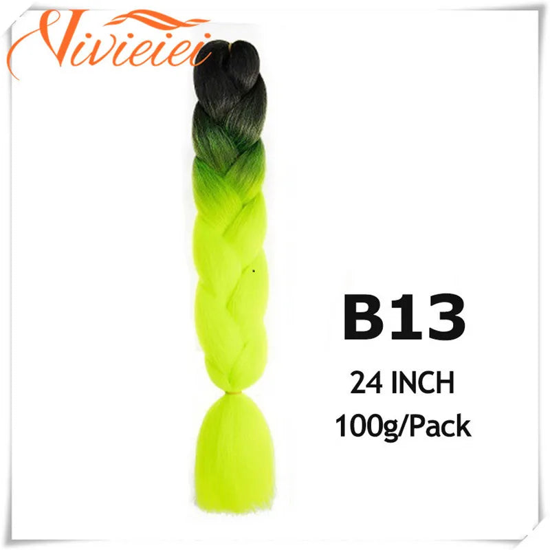 Pink Ombre Jumbo Braids Hair Extensions