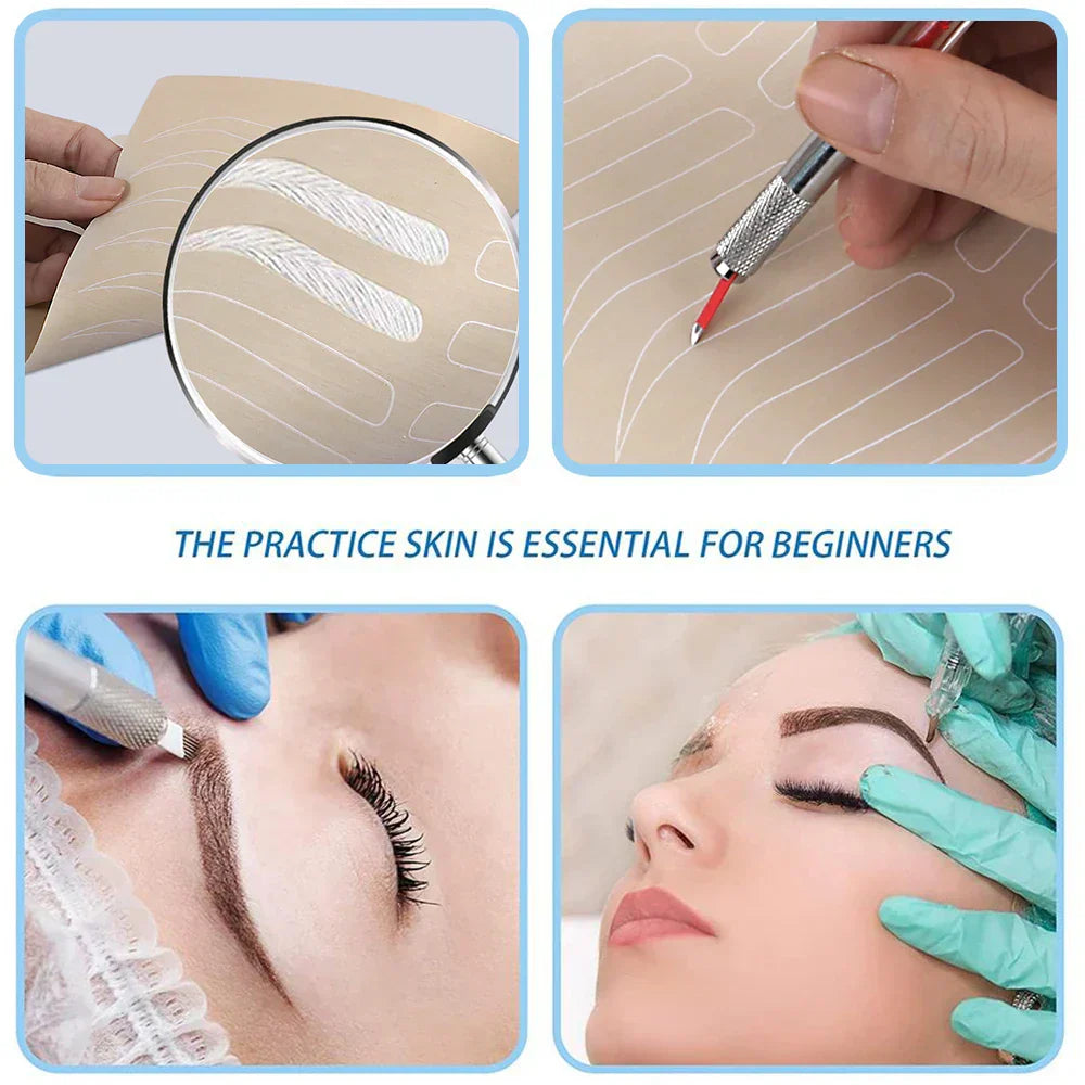 Microblading Eyebrow Practice Skin Silicone Tattoo Accessories