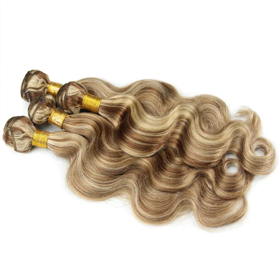 Piano Color Highlight Bundles And Closure Remy