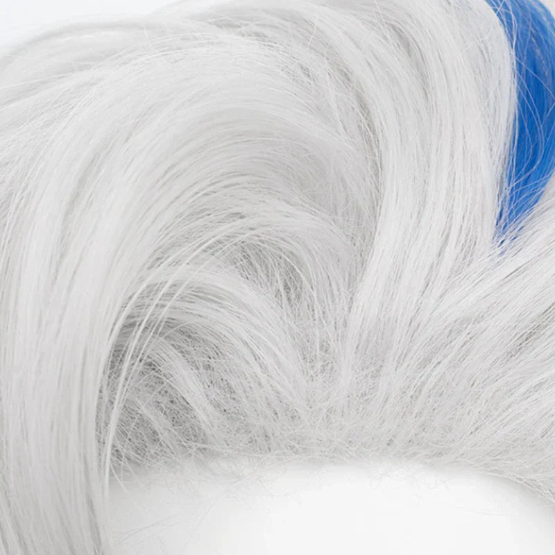 Neuvillette Cosplay Wig Game Genshin Impact Gray Mix