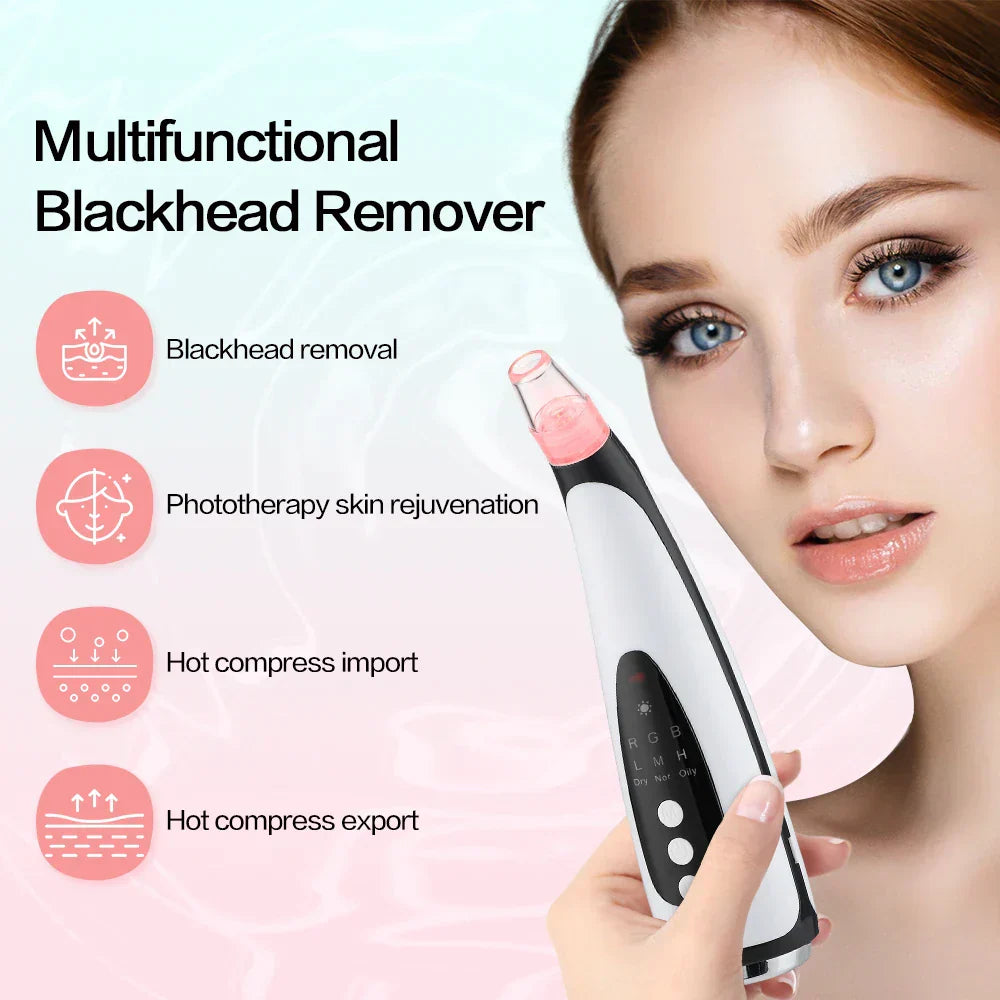 Vacuum Pore Cleaner Electric Blackhead Remover Acne Black