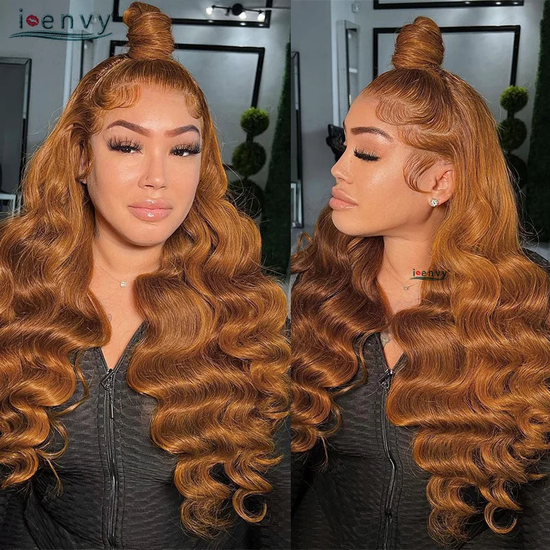 Ginger Blonde Lace Front Wigs Pre Pluck