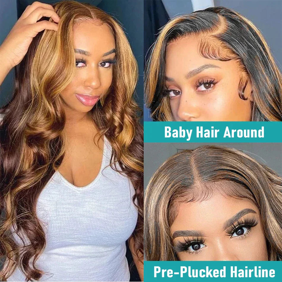 Pre Plucked Brazilian Glueless 360 Lace Frontal Wigs