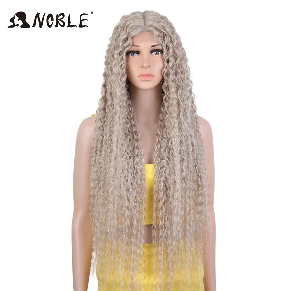 Noble Synthetic Lace Front Wig Long Curly Wig