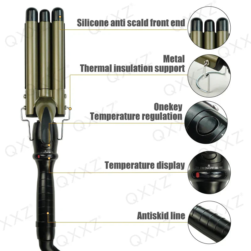 Hair Curler Professional Three Tube Wave
