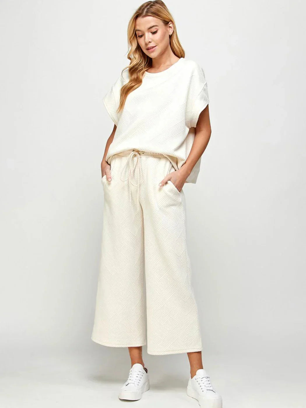 Spring Summer Casual Solid Short Sleeve T-Shirt Wide