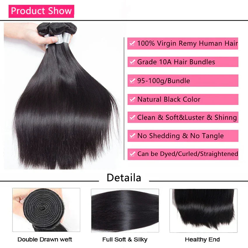 Human Hair Bundles // Piece Hair Extension For