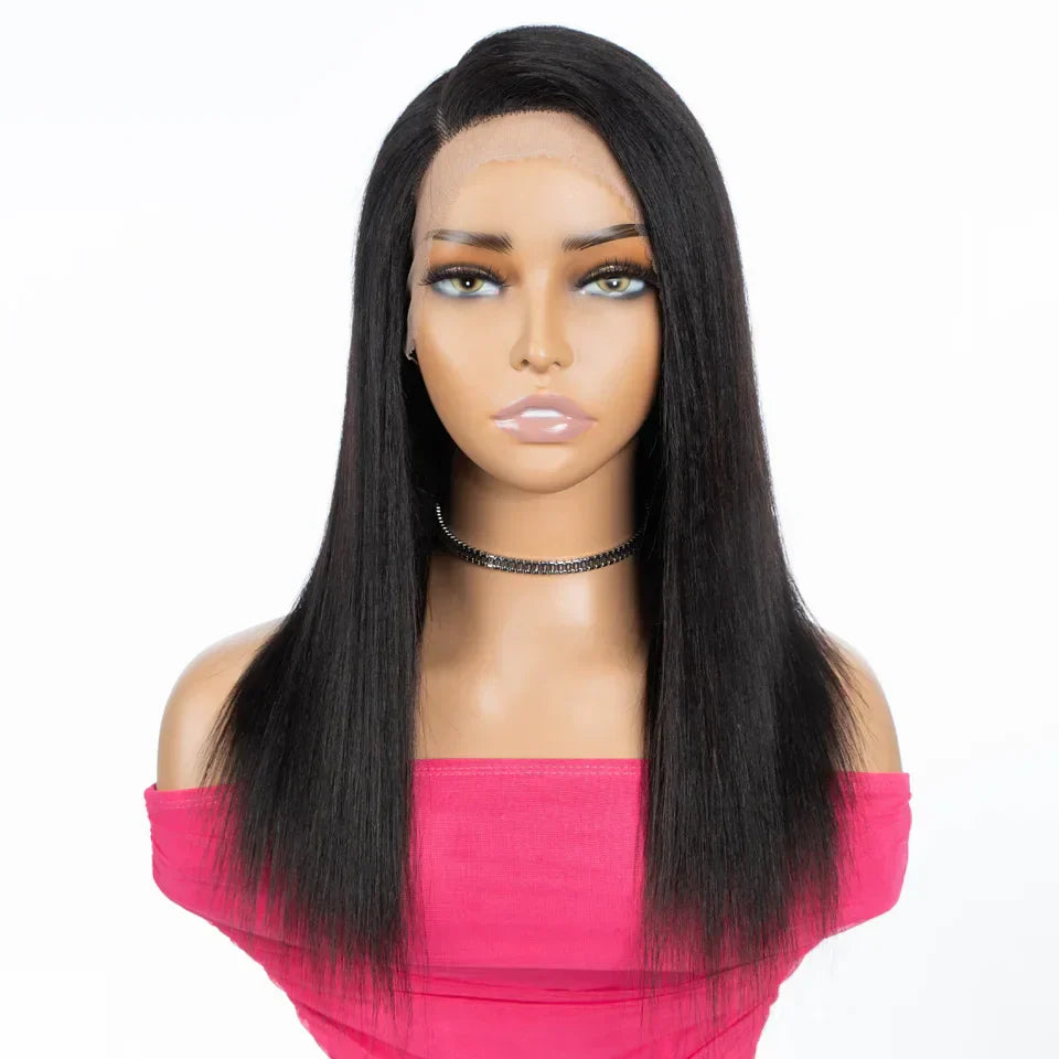 Sleek Straight Human Hair Wigs For Women Left