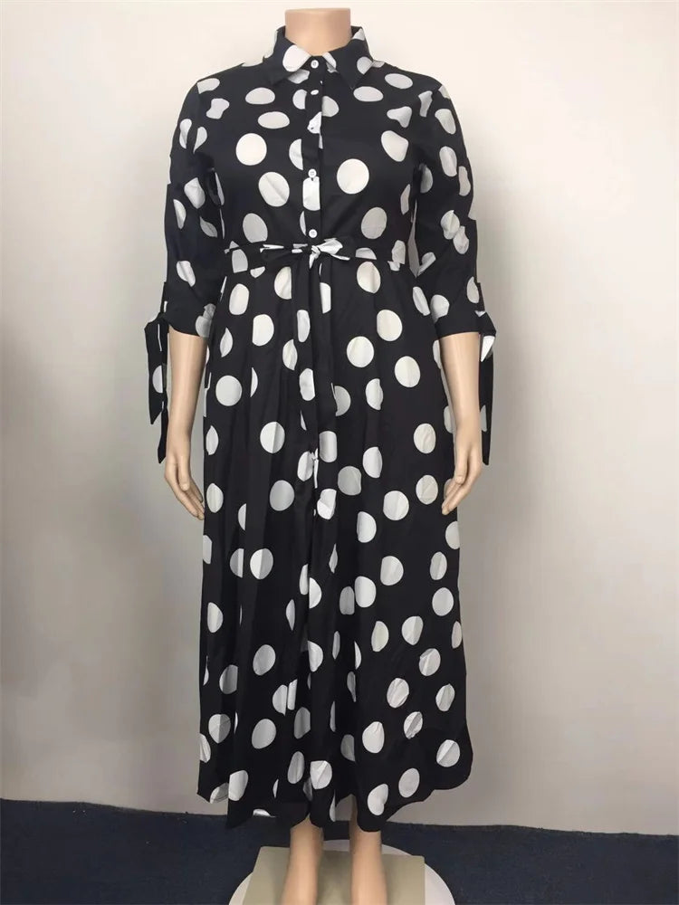 Wmstar Dresses For Women Dot Printed With Pockets