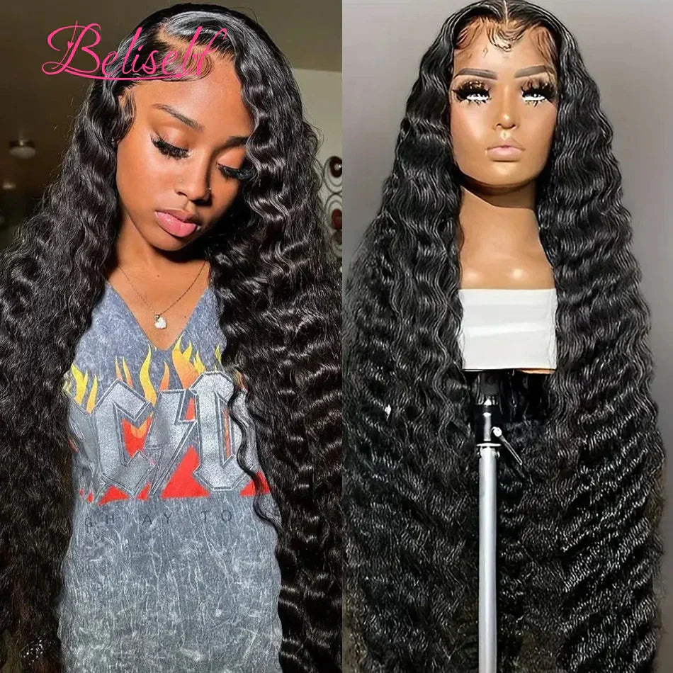 Loose Deep Wave Lace Frontal Wig Brazilian Remy