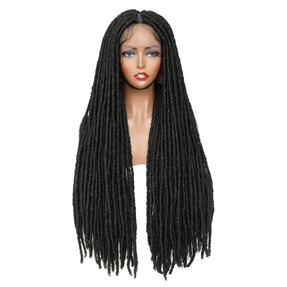 Tress Synthetic Full Lace Wig Faux Locs Braided