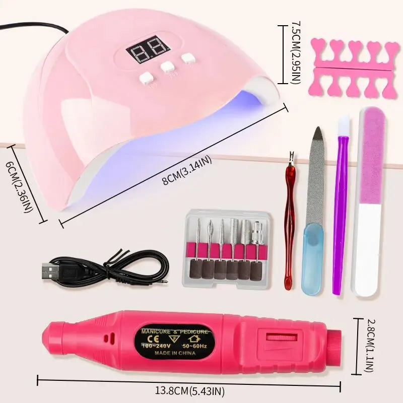Uv Led Lamp Kit With Rpm Electric Nail